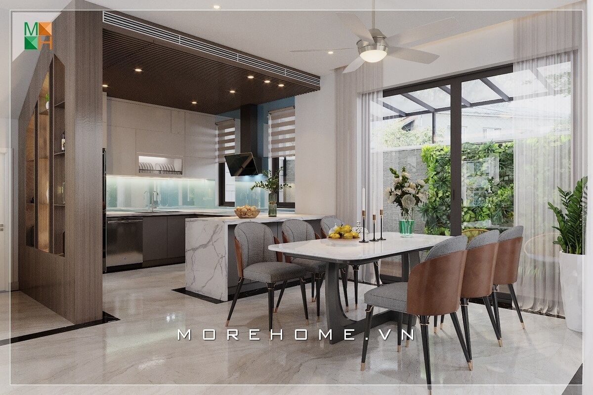 Gợi ý các mẫu thiết kế phòng bếp đẹp, hiện đại